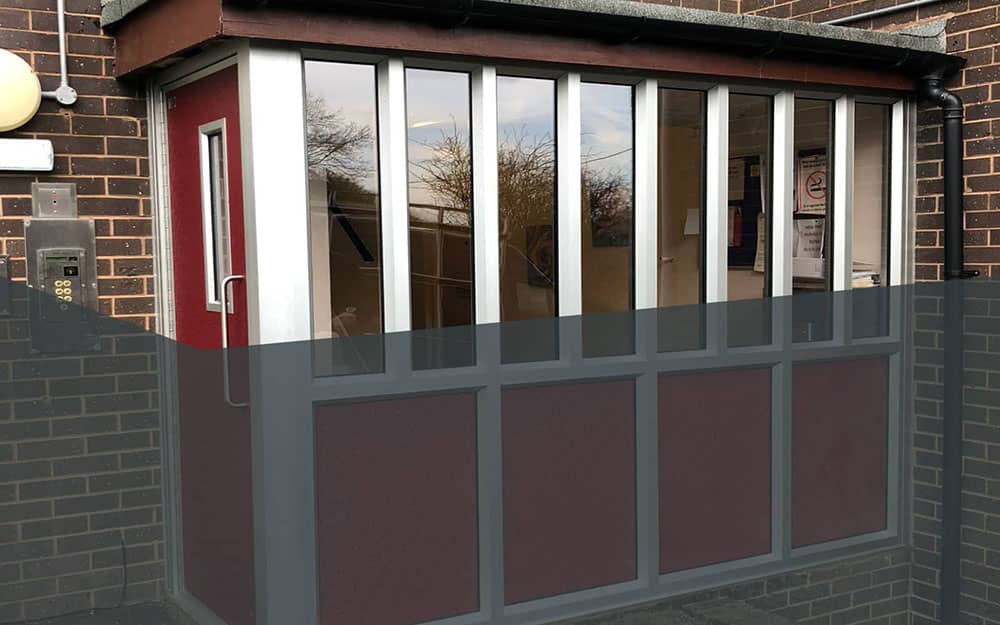 Aluminium door in Wrexham