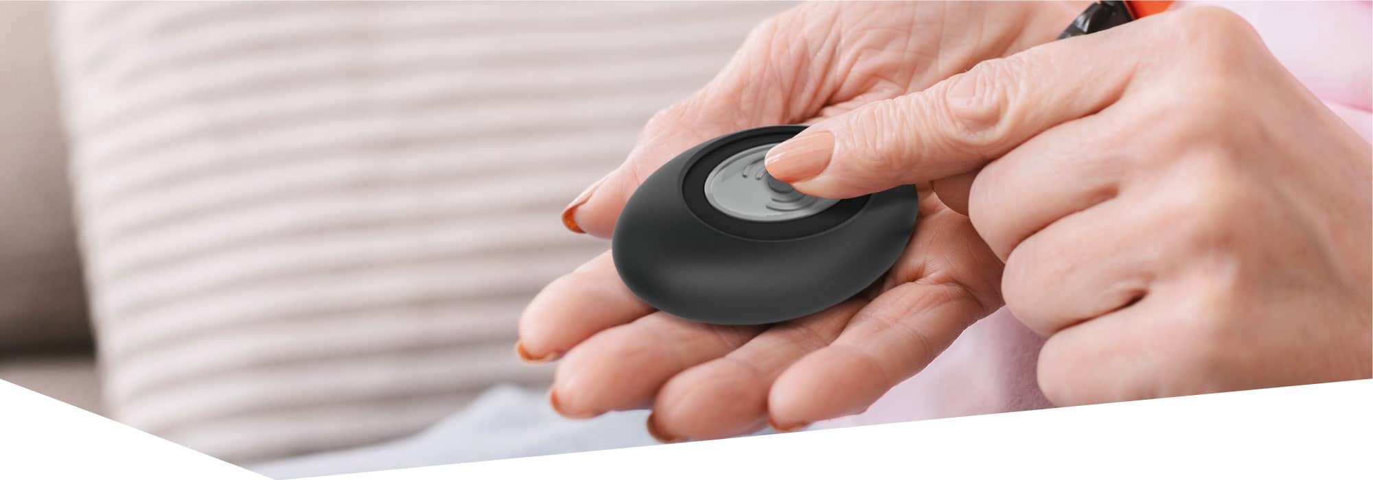 Elderly person calling warden